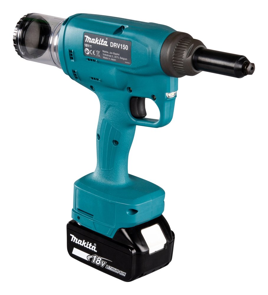 Remachadora Lxt® Makita DRV150Z 8 Mm 25 Mm Rojo herramienta batería 18 V - Solo máquina (sin batería ni cargador) - Imagen 7