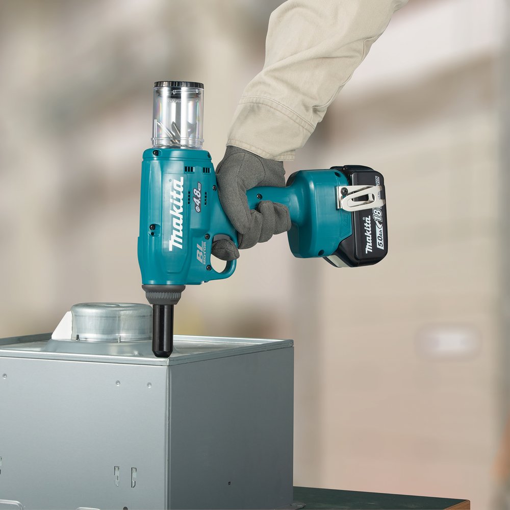 Remachadora Lxt® Makita DRV150Z 8 Mm 25 Mm Rojo herramienta batería 18 V - Solo máquina (sin batería ni cargador) - Imagen 15