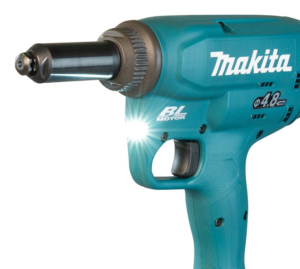 Remachadora Lxt® Makita DRV150Z 8 Mm 25 Mm Rojo herramienta batería 18 V - Solo máquina (sin batería ni cargador) - Imagen 14