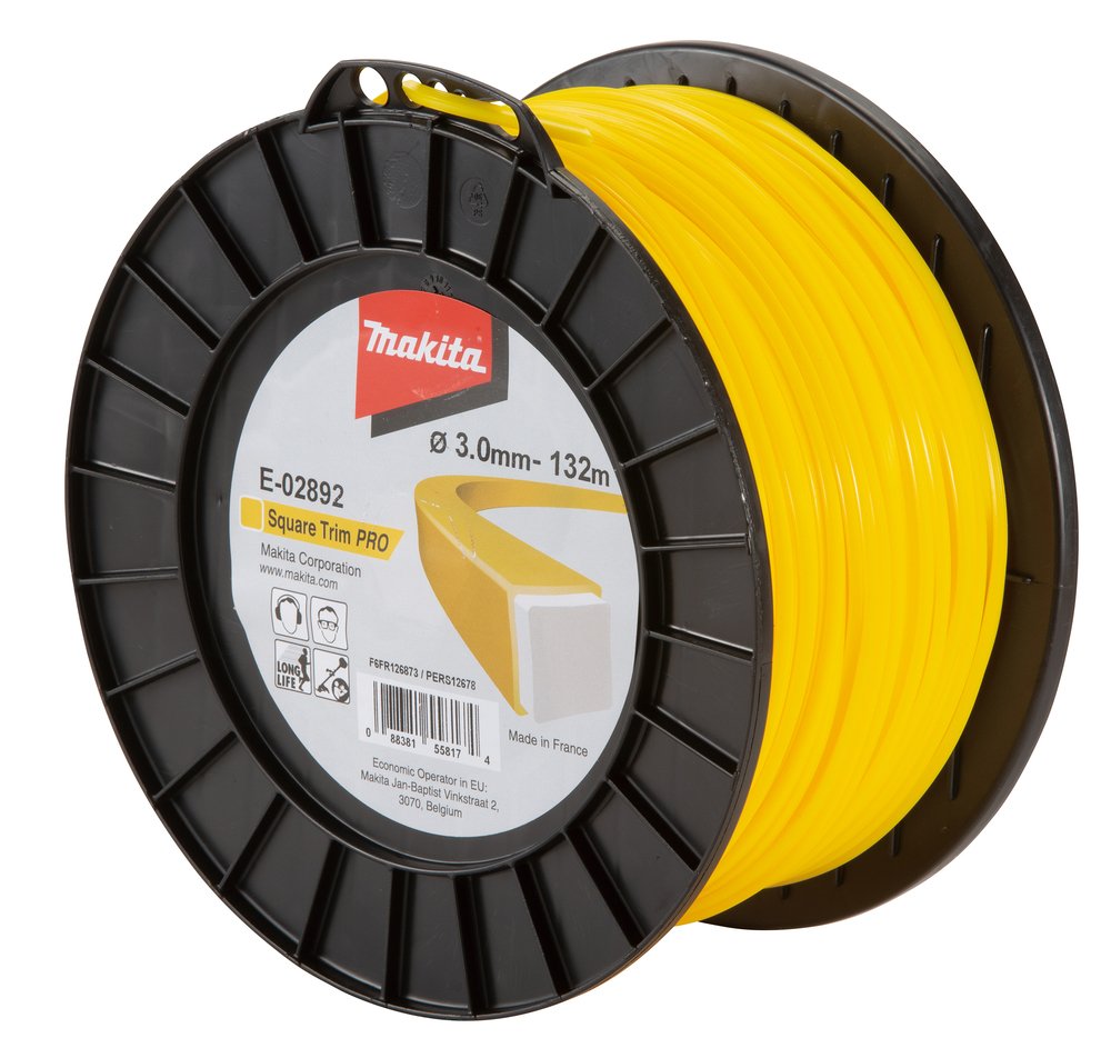 E-02892 Hilo de nylon cuadrado, 3,0 mm x 132 m - Imagen 2