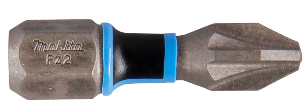 Punta Torsión Impact Premier, PZ2, 25 Mm, 1/4", 2 Piezas Makita E-03171 145X60X8 Mate perforación fijación - Imagen 2