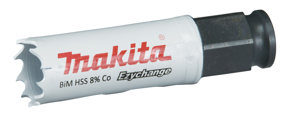 Broca de Corona Bim 20 Mm, Ezychange Makita E-03660 Inox perforación fijación acero inoxidable · aluminio