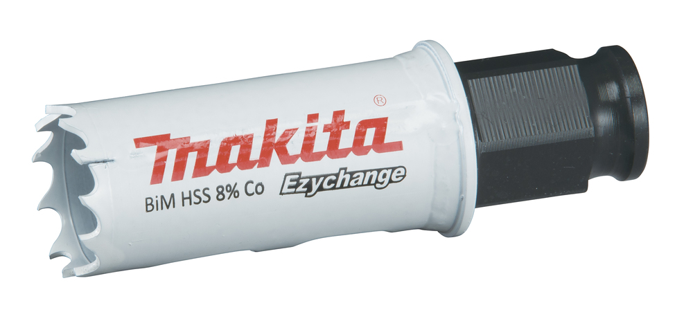 Broca de Corona Bim 22 Mm, Ezychange Makita E-03676 Inox perforación fijación acero inoxidable · aluminio