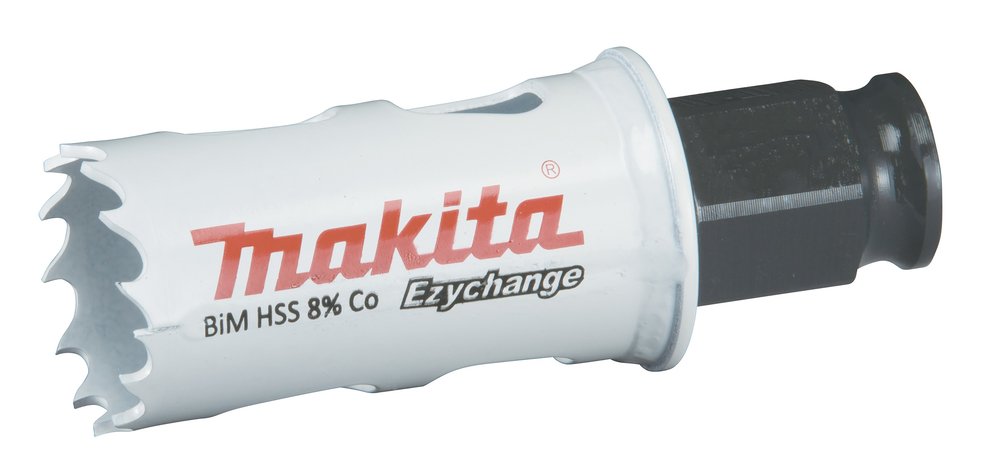Broca de Corona Bim 25 Mm, Ezychange Makita E-03698 Inox perforación fijación acero inoxidable · aluminio