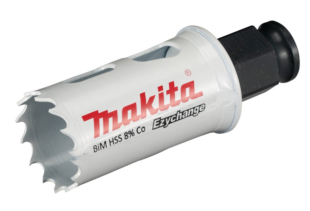 Broca de Corona Bim 27 Mm, Ezychange Makita E-03707 Inox perforación fijación acero inoxidable · aluminio