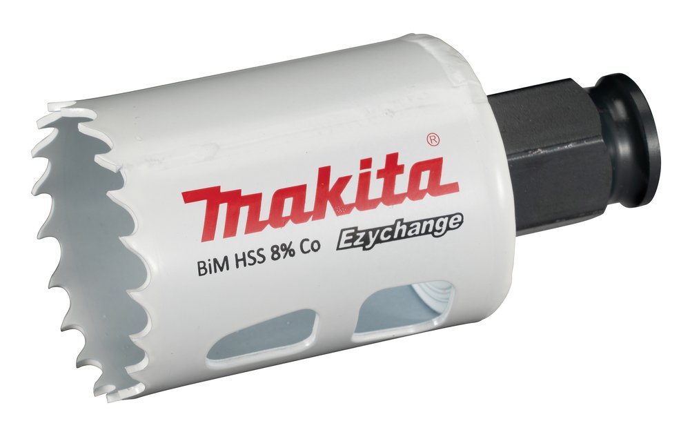 Broca de Corona Bim 37 Mm, Ezychange Makita E-03757 Inox perforación fijación acero inoxidable · aluminio