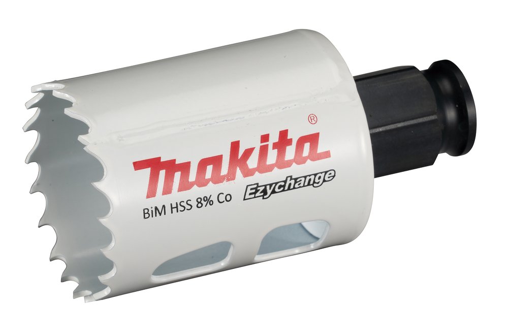 Broca de Corona Bim 38 Mm, Ezychange Makita E-03763 Inox perforación fijación acero inoxidable · aluminio