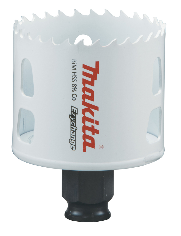 Broca de Corona Bim 57 Mm, Ezychange Makita E-03866 Inox perforación fijación acero inoxidable · aluminio - Imagen 2