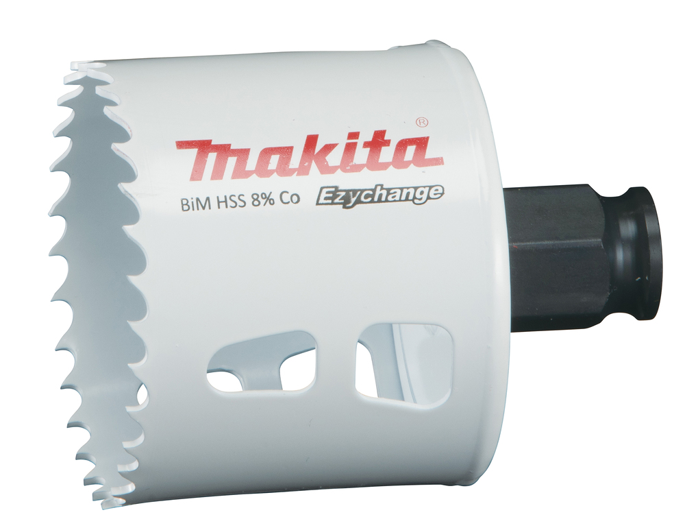 Broca de Corona Bim 57 Mm, Ezychange Makita E-03866 Inox perforación fijación acero inoxidable · aluminio - Imagen 3