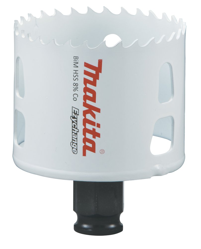 Broca de Corona Bim 60 Mm, Ezychange Makita E-03872 Inox perforación fijación acero inoxidable · aluminio - Imagen 2