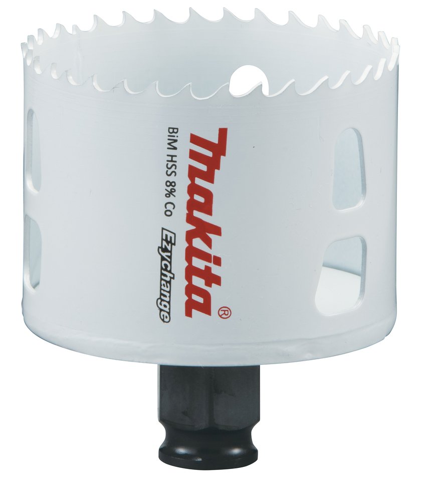 Broca de Corona Bim 65 Mm, Ezychange Makita E-03894 Inox perforación fijación acero inoxidable · aluminio - Imagen 2
