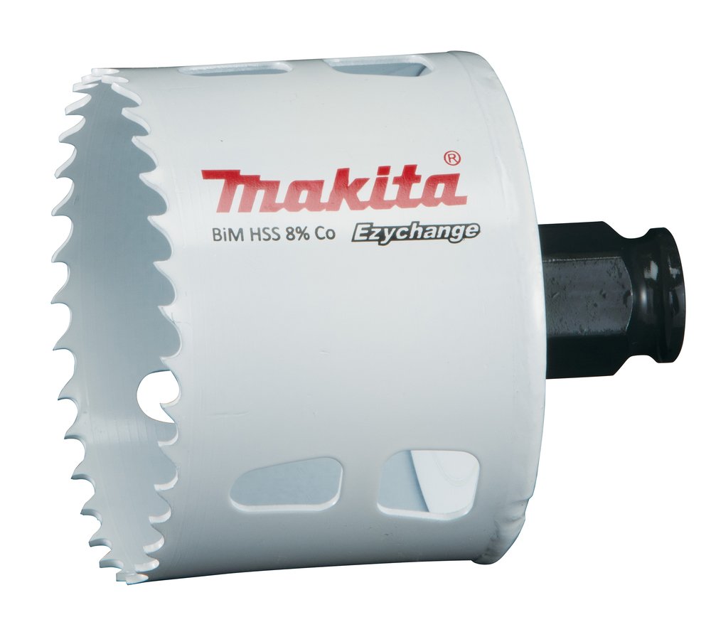 Broca de Corona Bim 65 Mm, Ezychange Makita E-03894 Inox perforación fijación acero inoxidable · aluminio