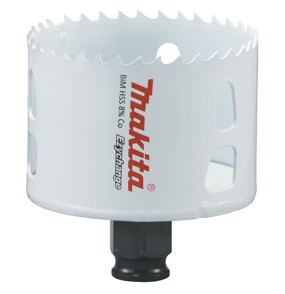 Broca de Corona Bim 68 Mm, Ezychange Makita E-03903 Inox perforación fijación acero inoxidable · aluminio - Imagen 2