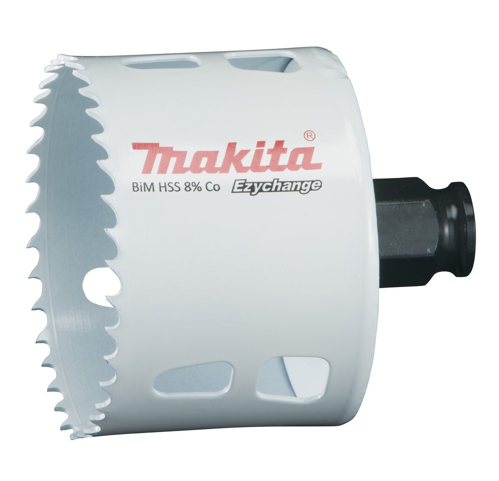 Broca de Corona Bim 68 Mm, Ezychange Makita E-03903 Inox perforación fijación acero inoxidable · aluminio