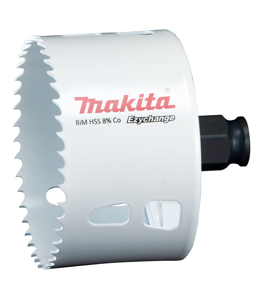 Broca de Corona Bim 79 Mm, Ezychange Makita E-03947 Inox perforación fijación acero inoxidable · aluminio