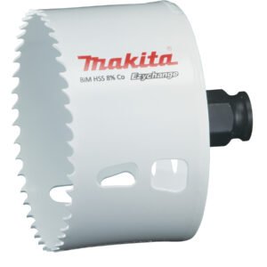 Broca de Corona Bim 83 Mm, Ezychange Makita E-03953 Inox perforación fijación acero inoxidable · aluminio
