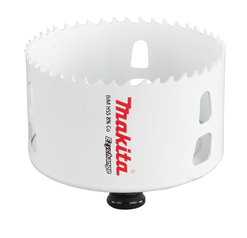 Broca de Corona Bim 86 Mm, Ezychange Makita E-03969 Inox perforación fijación acero inoxidable · aluminio - Imagen 3