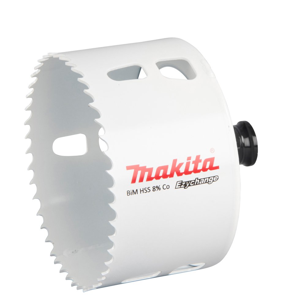Broca de Corona Bim 86 Mm, Ezychange Makita E-03969 Inox perforación fijación acero inoxidable · aluminio