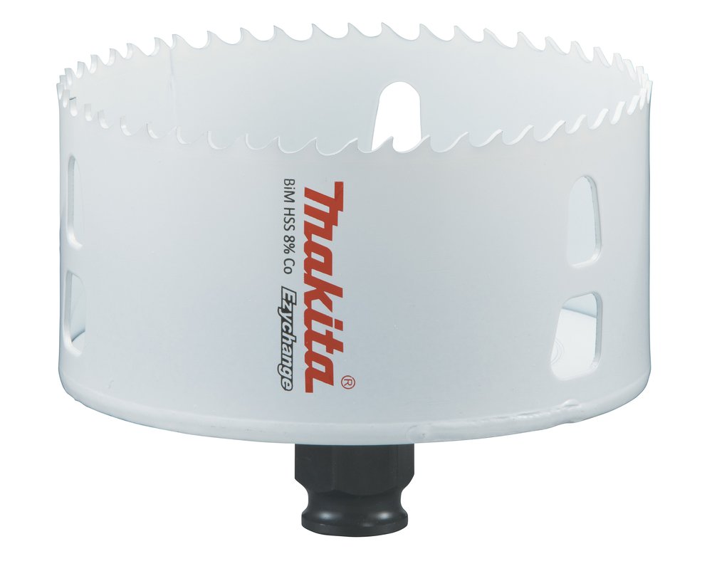 Broca de Corona Bim 95 Mm, Ezychange Makita E-03981 Inox perforación fijación acero inoxidable · aluminio - Imagen 2