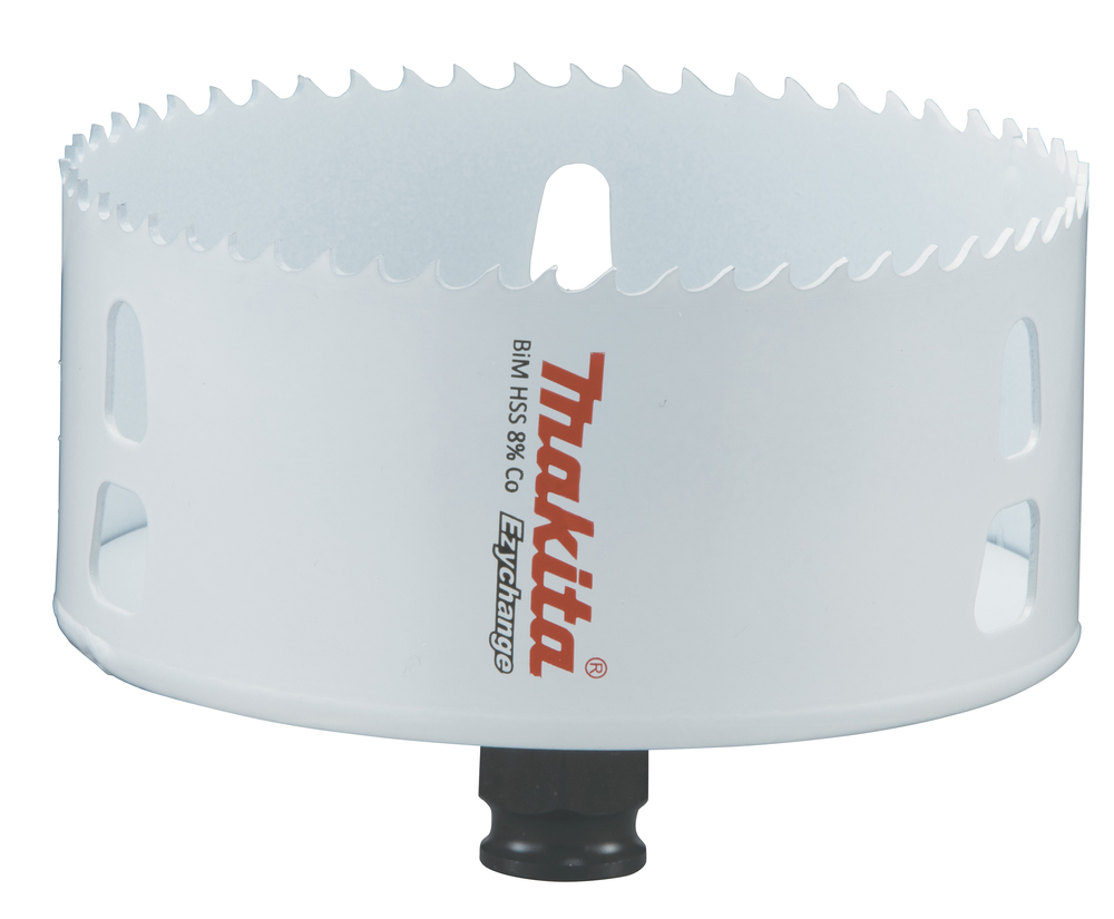 Broca de Corona Bim 105 Mm, Ezychange Makita E-04008 Inox perforación fijación acero inoxidable · aluminio - Imagen 2