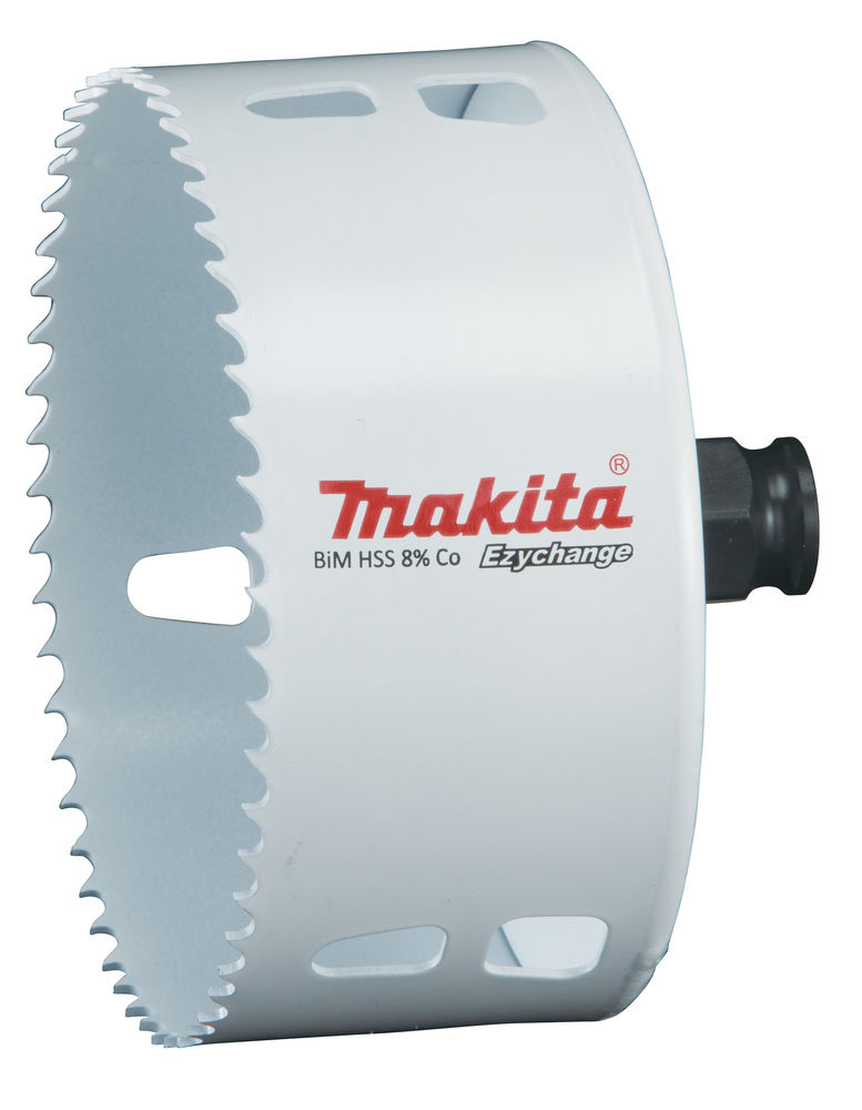 Broca de Corona Bim 105 Mm, Ezychange Makita E-04008 Inox perforación fijación acero inoxidable · aluminio