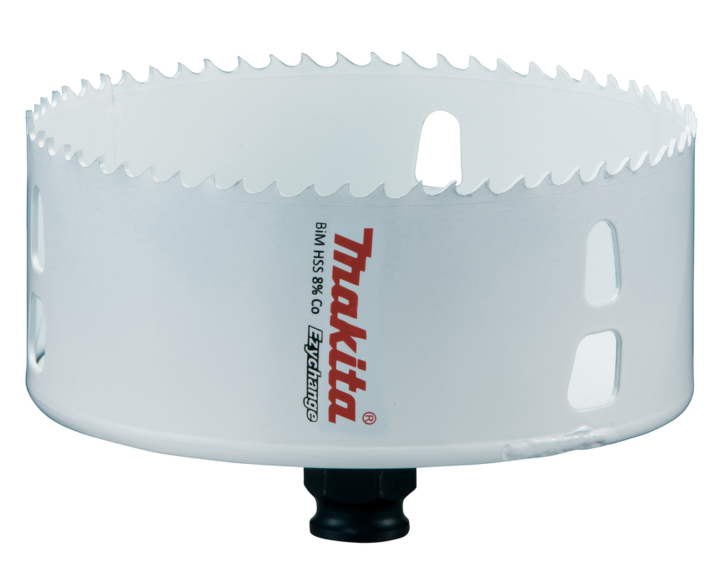 Broca de Corona Bim 114 Mm, Ezychange Makita E-04020 Inox perforación fijación acero inoxidable · aluminio - Imagen 2