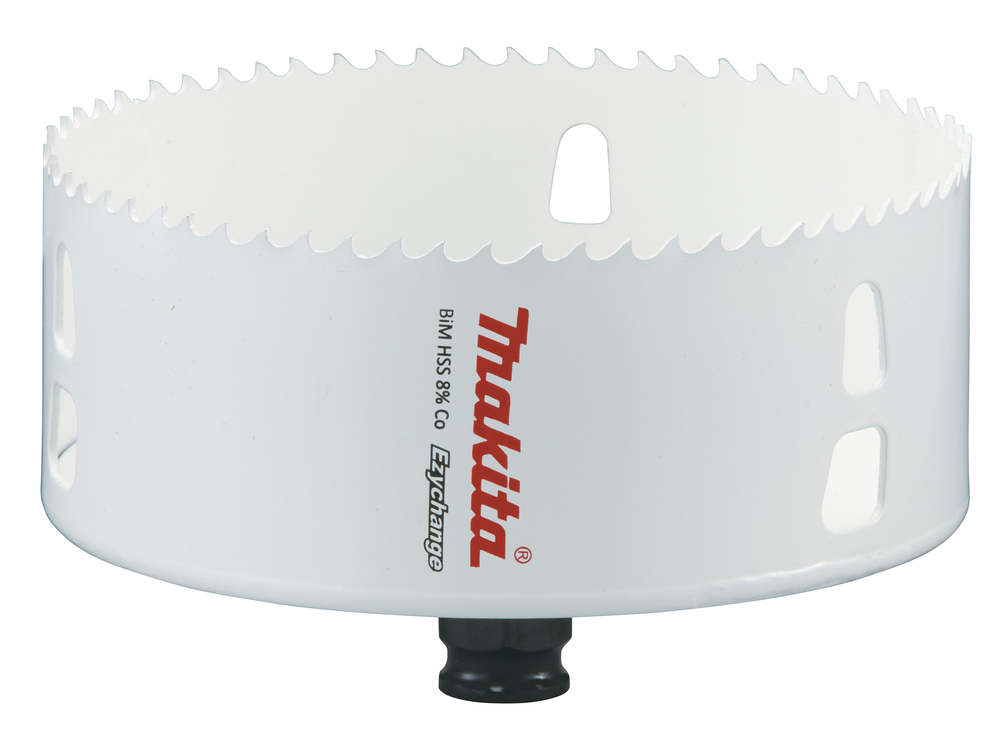 Broca de Corona Bim 121 Mm, Ezychange Makita E-04036 Inox perforación fijación acero inoxidable · aluminio - Imagen 2