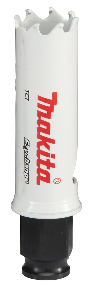 Broca de Corona T C T 22 Mm, Ezychange Makita E-06650 Inox perforación fijación acero inoxidable · aluminio - Imagen 2