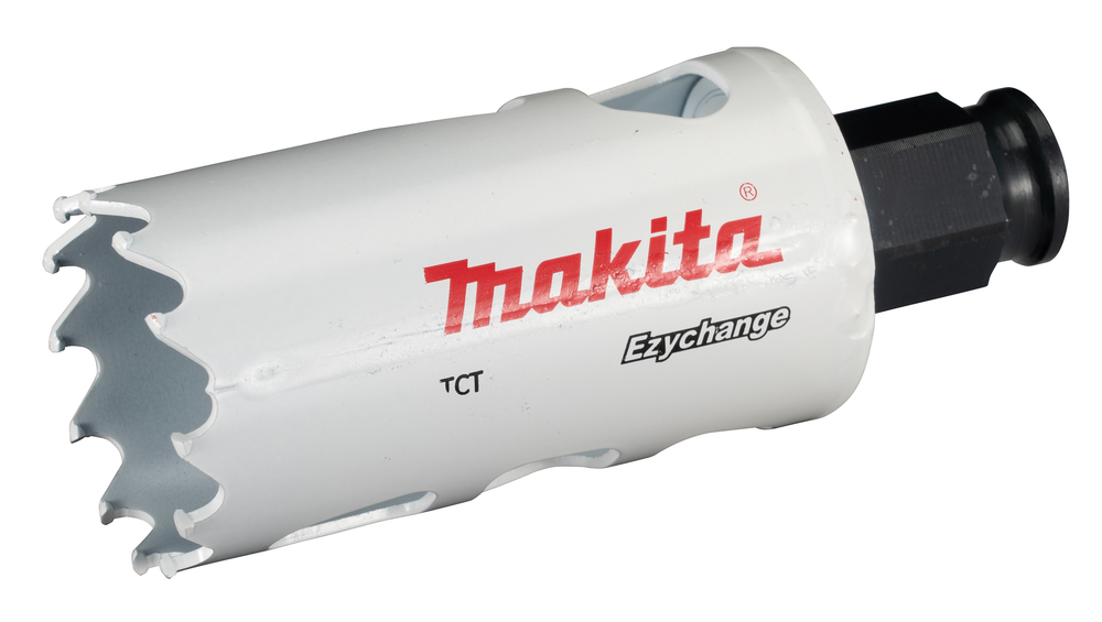 Broca de Corona T C T 35 Mm, Ezychange Makita E-06688 Inox perforación fijación acero inoxidable · aluminio