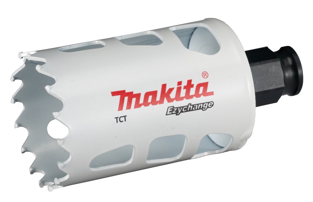 Broca de Corona T C T 44 Mm, Ezychange Makita E-06719 Inox perforación fijación acero inoxidable · aluminio