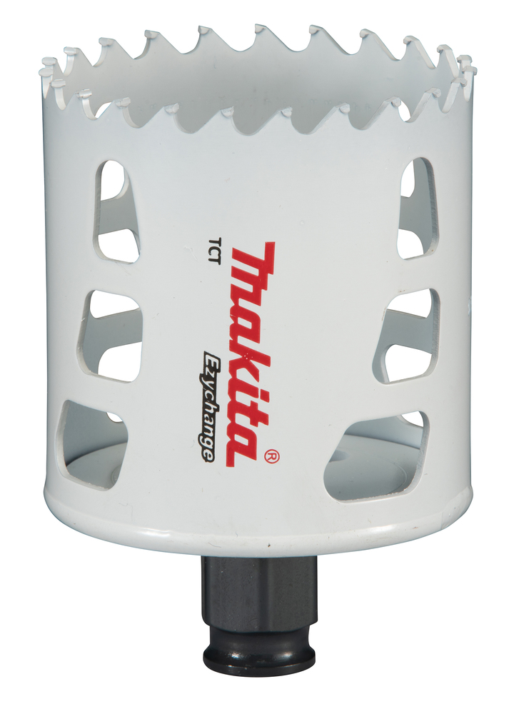 Broca de Corona T C T 64 Mm, Ezychange Makita E-06753 Inox perforación fijación acero inoxidable · aluminio - Imagen 2