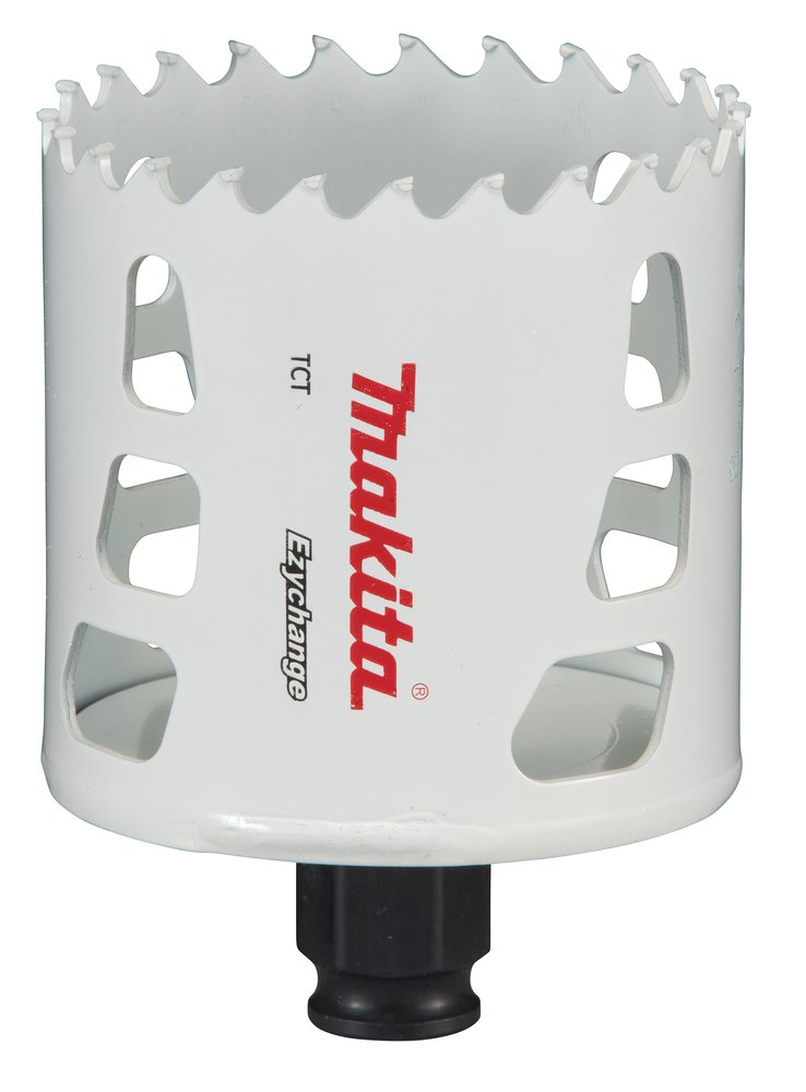 Broca de Corona T C T 68 Mm, Ezychange Makita E-06775 Inox perforación fijación acero inoxidable · aluminio - Imagen 2