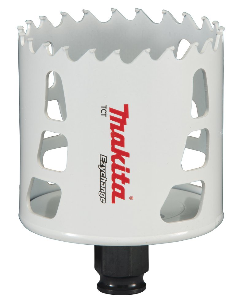 Broca de Corona T C T 70 Mm, Ezychange Makita E-06781 Inox perforación fijación acero inoxidable · aluminio - Imagen 2