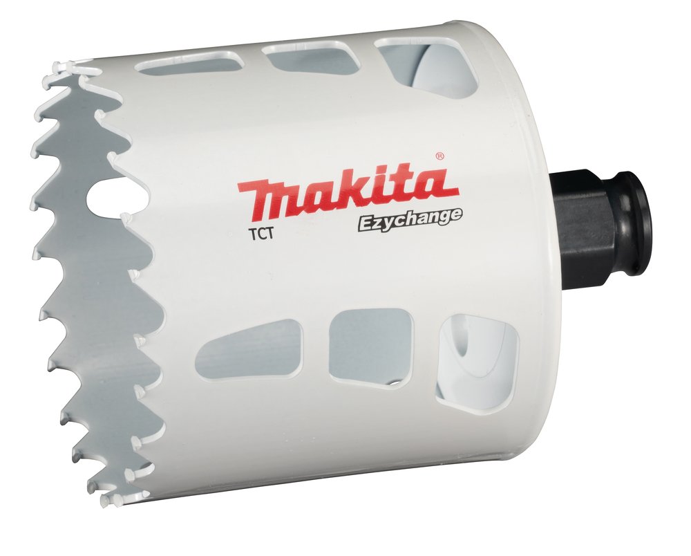 Broca de Corona T C T 70 Mm, Ezychange Makita E-06781 Inox perforación fijación acero inoxidable · aluminio