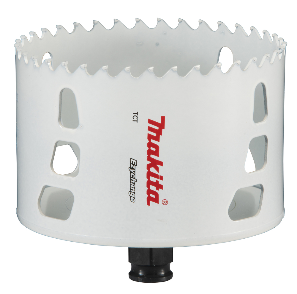 Broca de Corona T C T 102 Mm, Ezychange Makita E-06828 Inox perforación fijación acero inoxidable · aluminio - Imagen 2