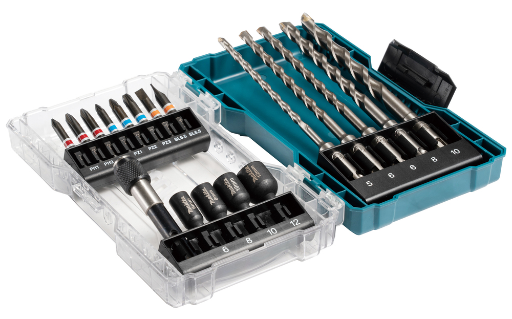 Set de Puntas y Brocas 18 Piezas Makita E-07026 48 Mm 50 Mm perforación fijación - Imagen 2