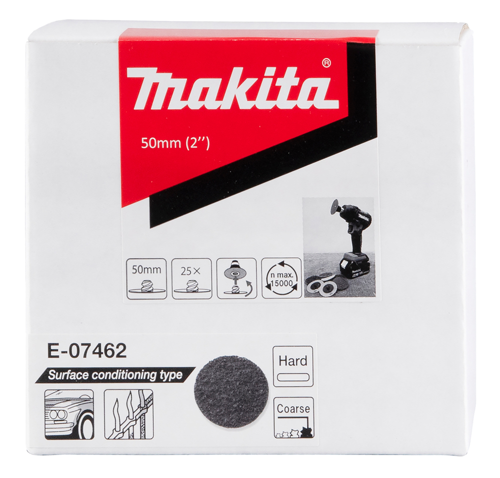 Disco de Acondicionamiento de Superficies, 50 Mm Makita E-07462 abrasivo pulido - Imagen 2