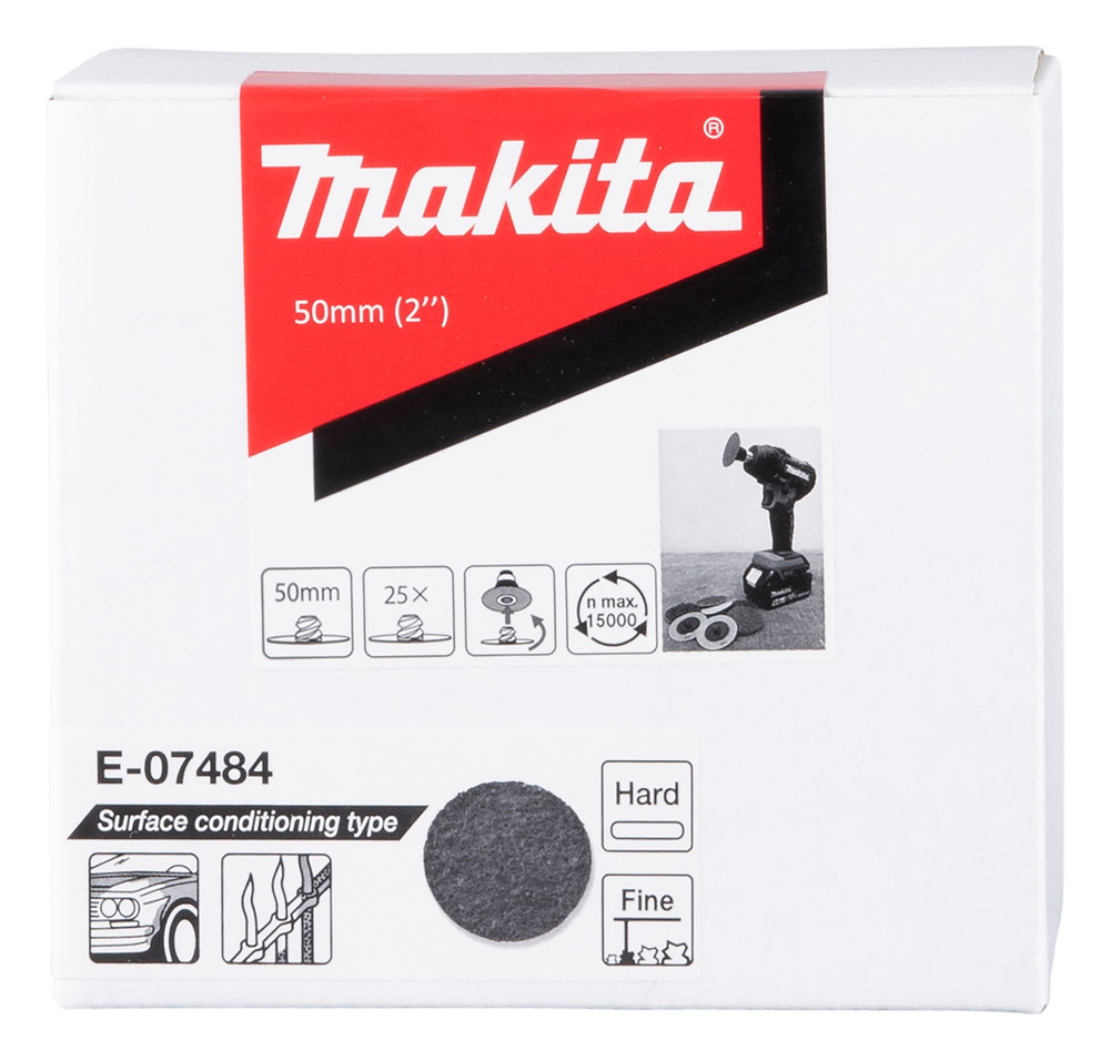Disco de Acondicionamiento de Superficies, 50 Mm Makita E-07484 abrasivo pulido - Imagen 2