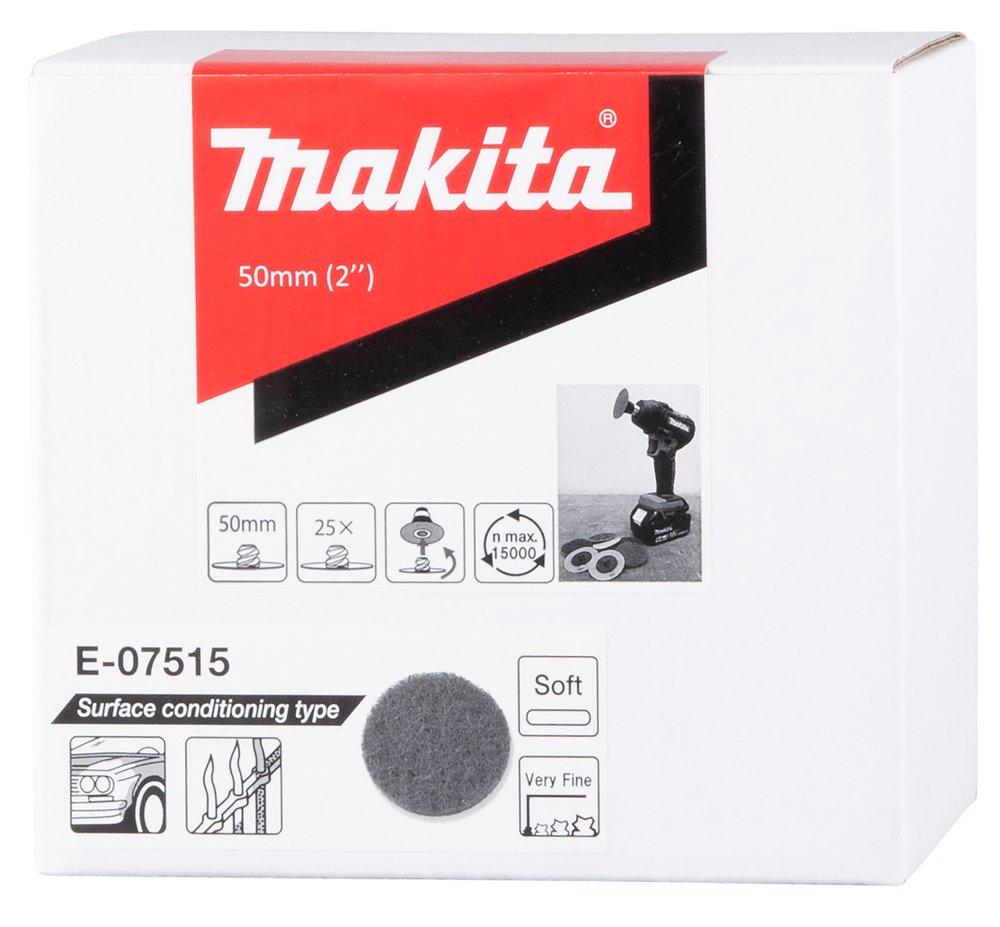 Disco de Acondicionamiento de Superficies, 50 Mm Makita E-07515 abrasivo pulido - Imagen 2