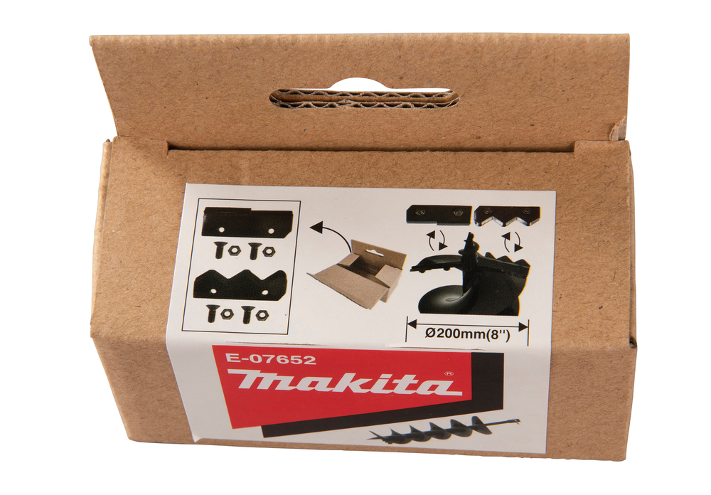 Cuchilla de Repuesto Ahoyadora 200 Mm Makita E-07652 gasolina jardín - Imagen 4