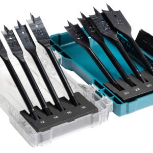 Estuche de Brocas de Pala para Madera 12-14-16-18-20-22-25-32 Mm 8 Pcs Makita E-08698 150 Mm perforación fijación