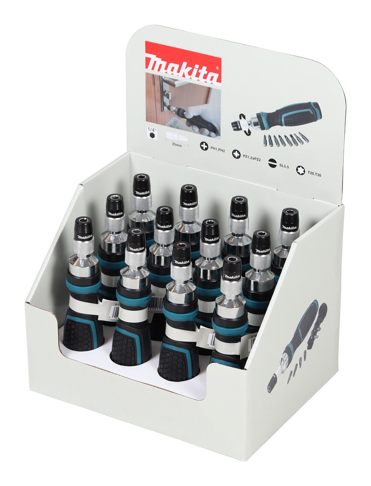 Destornillador de Carraca con Puntas de Tornillo 8 Piezas Makita E-10942-12 35 Mm herramienta manual - Imagen 4