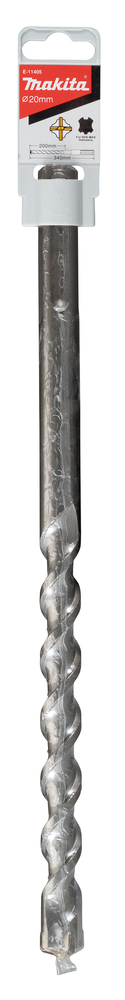 Broca T C T 20 X 340 Mm, para Sds-max Makita E-11405 20X340 Mm Mate perforación fijación - Imagen 2