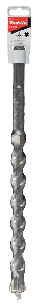 Broca T C T 28 X 370 Mm, para Sds-max Makita E-11483 28X370 Mm Mate perforación fijación - Imagen 2