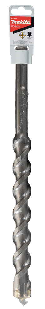 Broca T C T 30 X 370 Mm, para Sds-max Makita E-11508 30X370 Mm Mate perforación fijación - Imagen 2