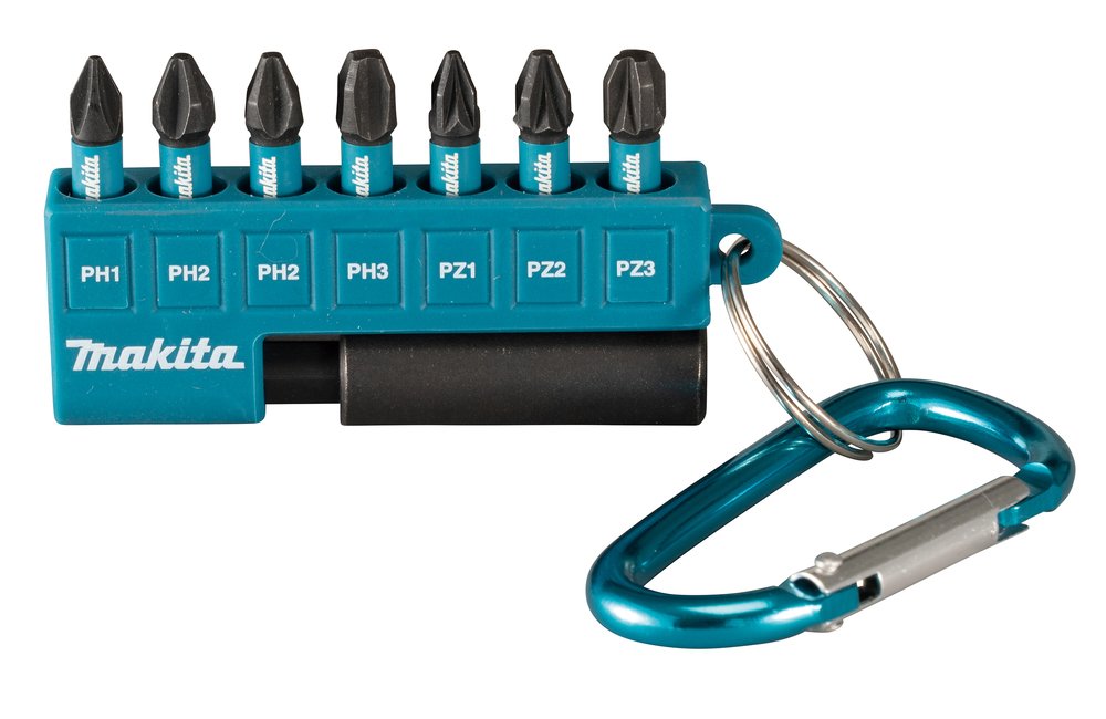 Estuche de Puntas Impact Black, 8 Piezas Makita E-11994 25 Mm 60 Mm perforación fijación