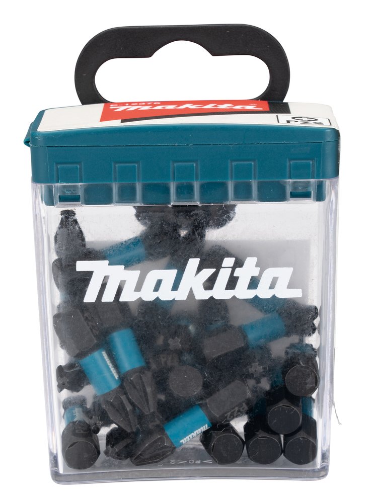 Punta Impact Black, PZ2, 25 Mm, 25 Piezas X 12 Sets Makita E-12376-12 perforación fijación - Imagen 2
