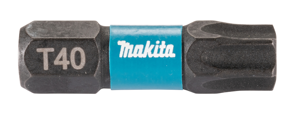 Punta Impact Black, T40, 25 Mm, 25 Piezas Makita E-12669 perforación fijación
