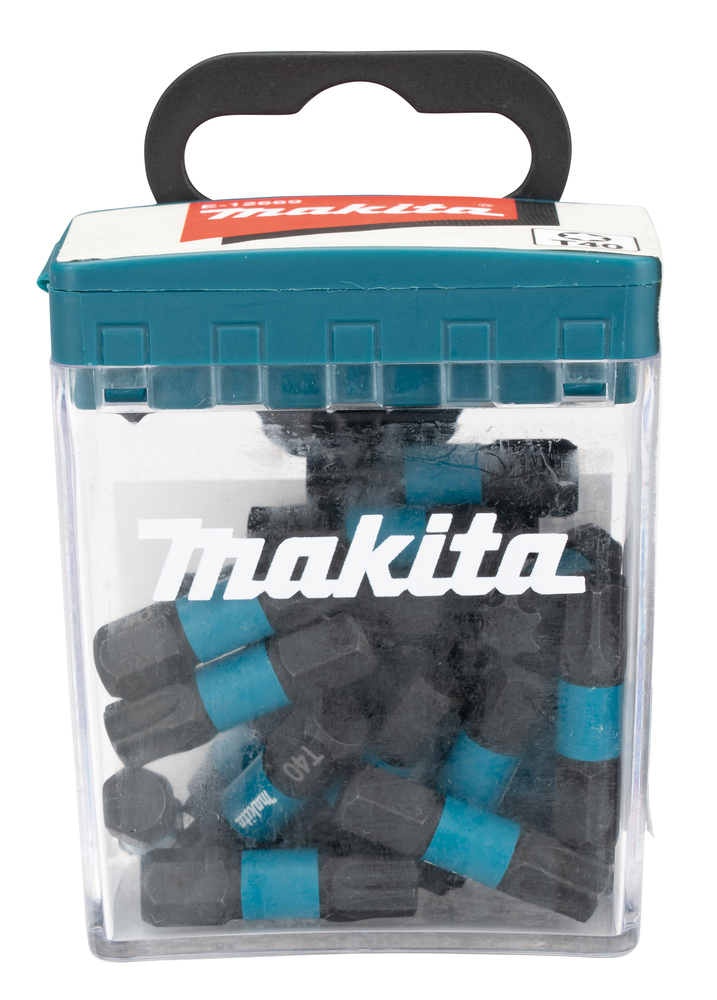 Punta Impact Black, T40, 25 Mm, 25 Piezas Makita E-12669 perforación fijación - Imagen 2
