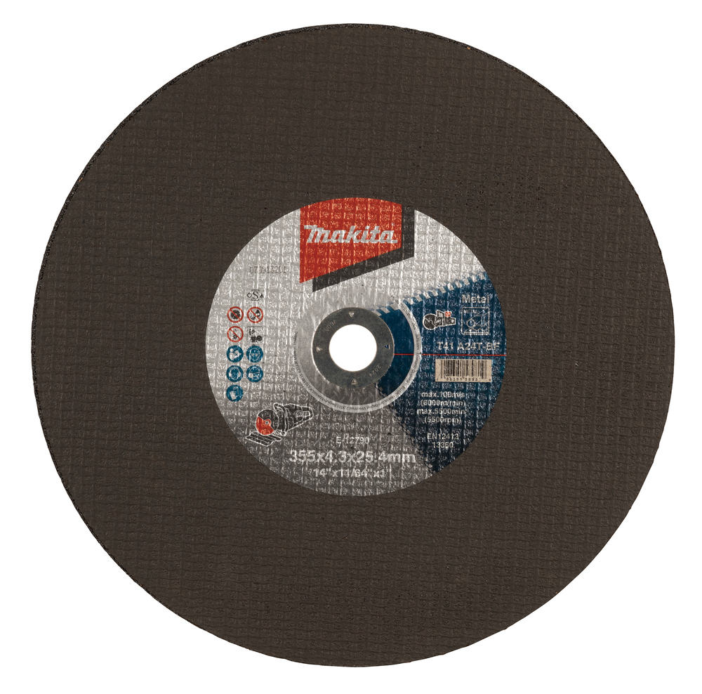 Disco de Corte, 355 X 4,3 X 25,4 Mm, A24T Makita E-12790-5 355X4 trabajo metal